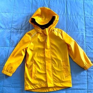 Classic yellow raincoat